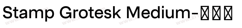 Stamp Grotesk Medium字体转换 Stamp Grotesk Medium字体转换